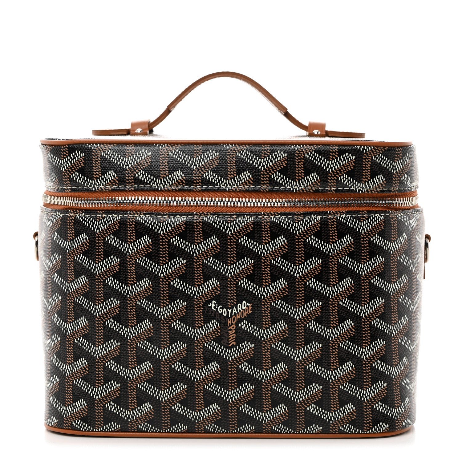 Goyard Goyardine Muse Vanity Case Black Gold