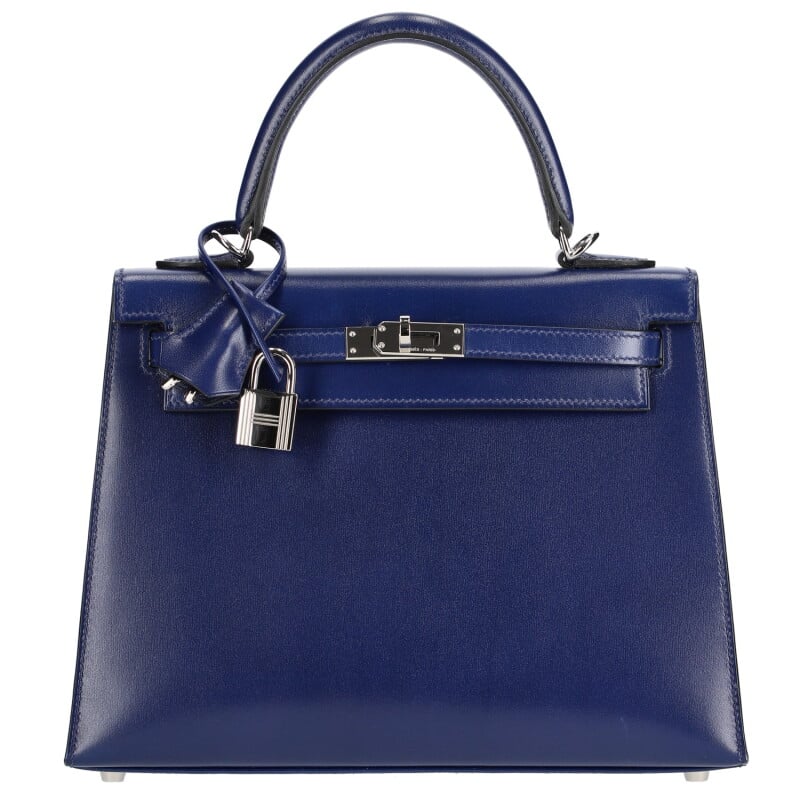 Bleu Saphir Box Calf Sellier Kelly 25 Palladium Hardware, 2022