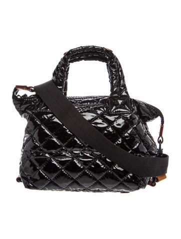 Patent Leather Top Handle Bag