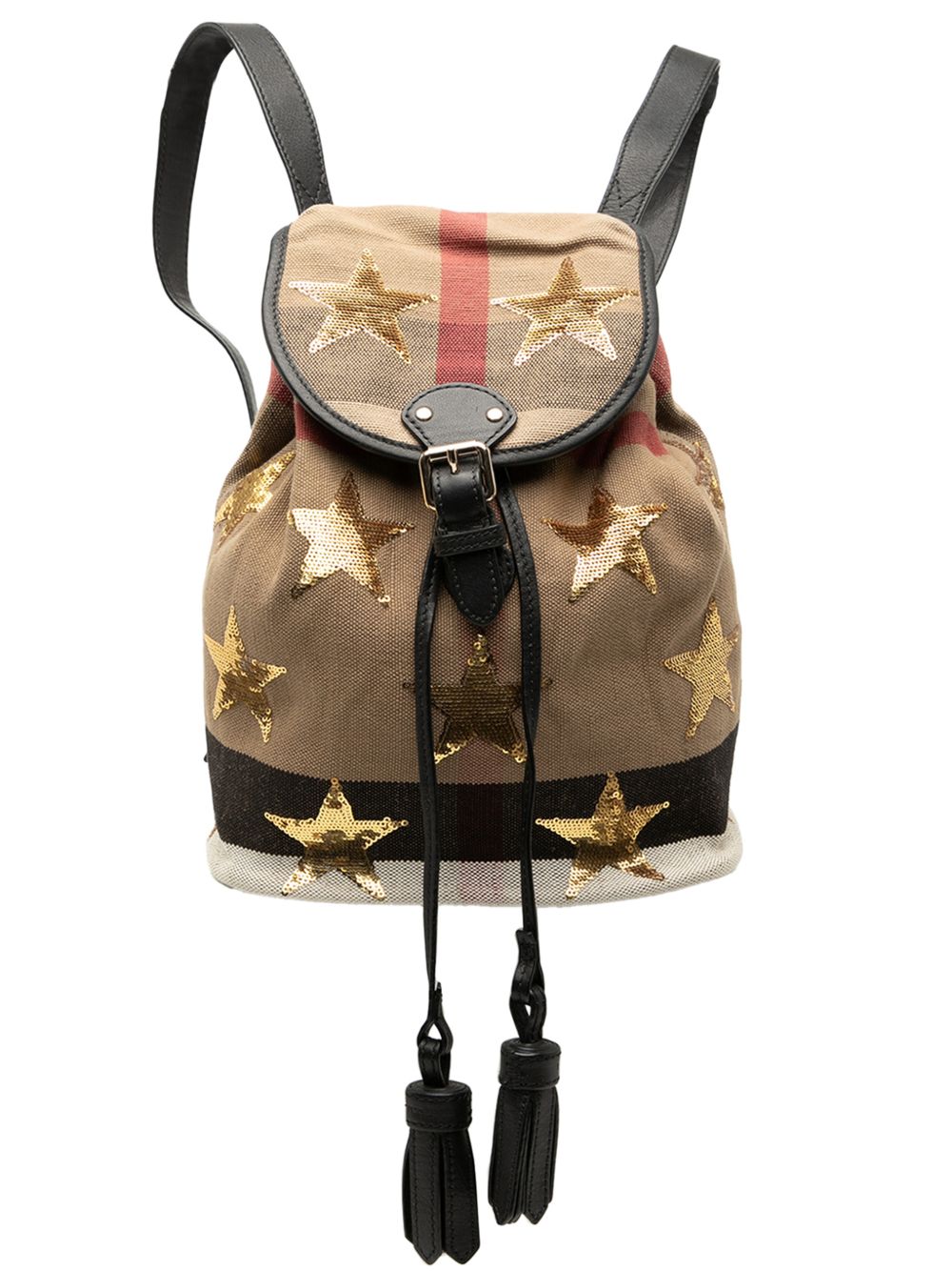 2000-2017 Mega Check Canvas Star Sequin backpack