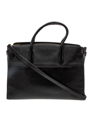 Leather Top Handle Bag