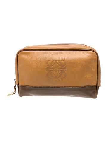 Embossed Leather Anagram Vintage
