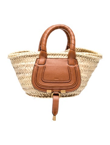 Straw Top Handle Bag