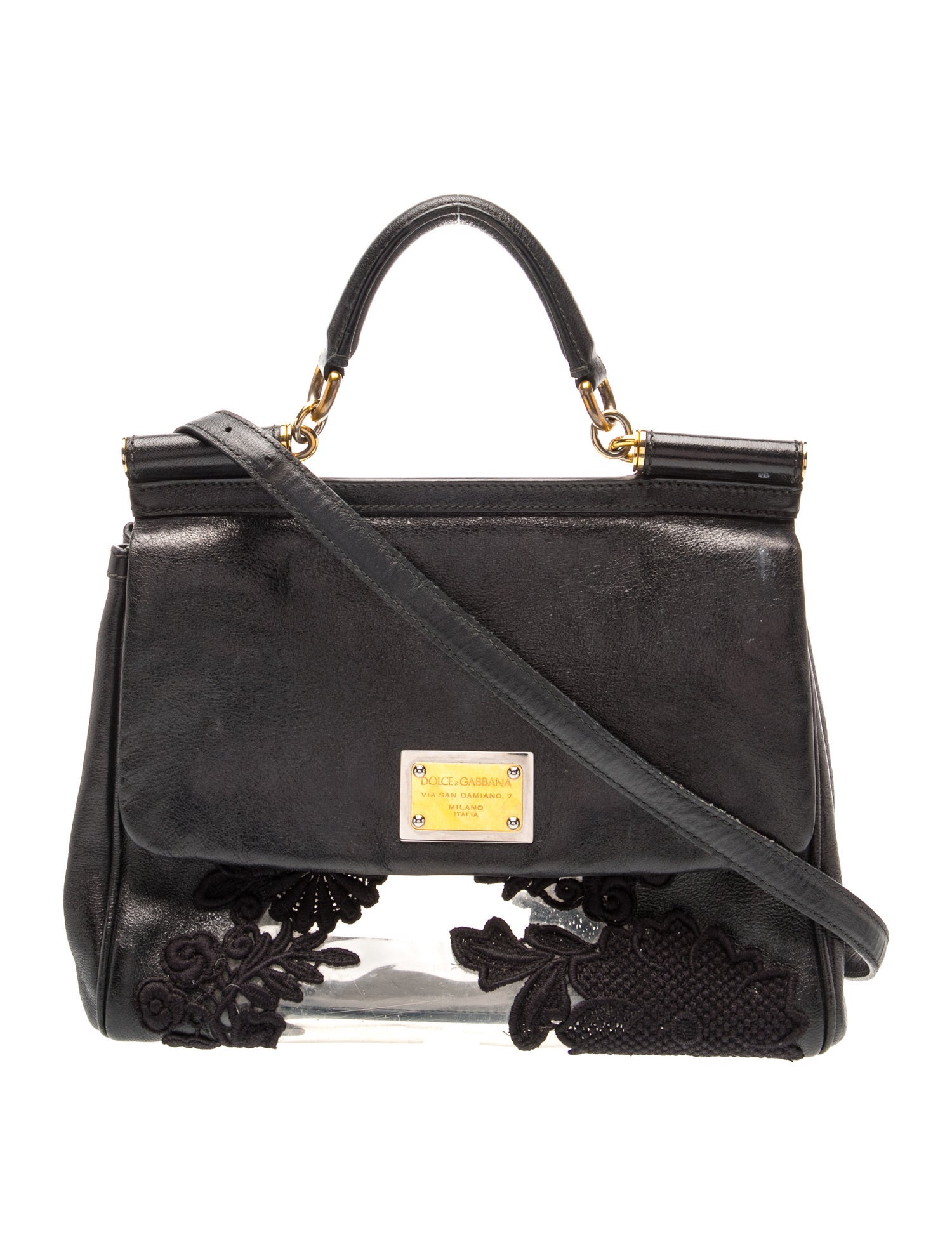 Leather Top Handle Bag
