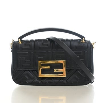 Calfskin FF 1974 Embossed Baguette Mini