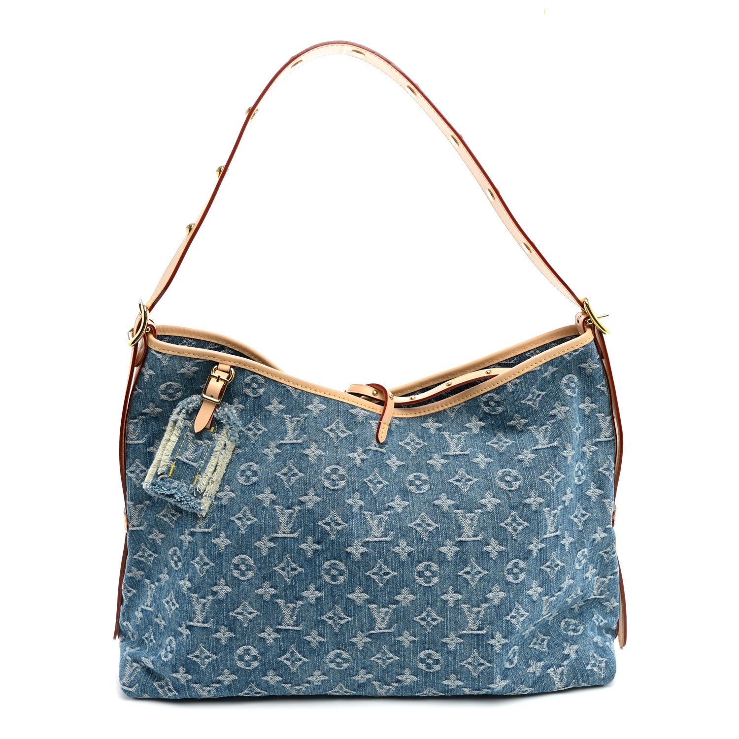 Louis Vuitton Monogram Denim CarryAll MM Blue