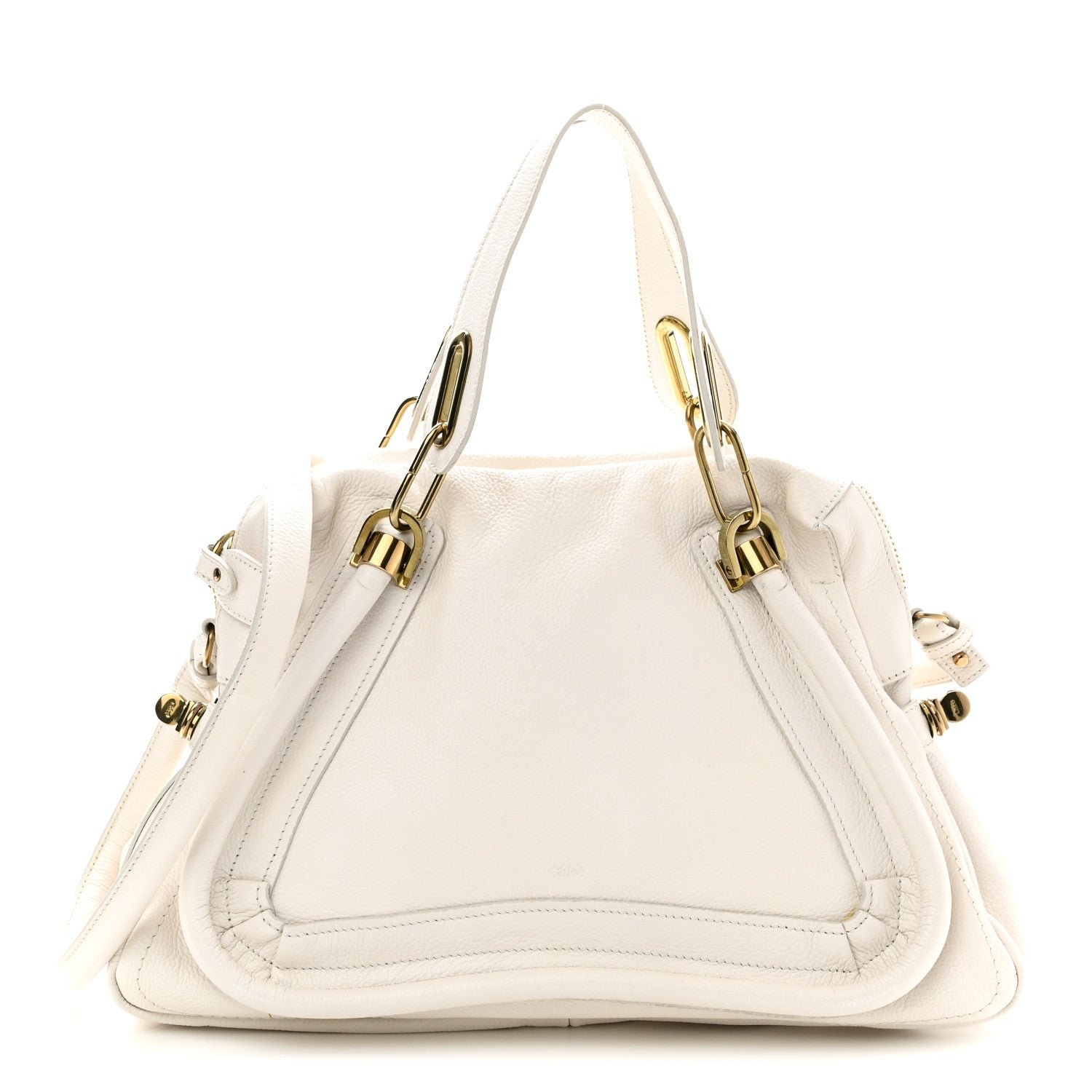 Chloe Calfskin Medium Paraty Cream