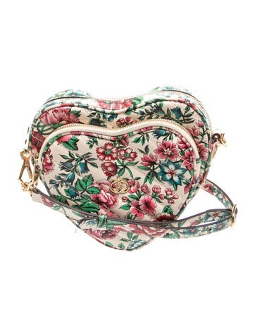 Interlocking G Brit Roses Heart Mini