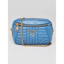 Prada Mare Soft Calfskin Quilted Leather Diagramme Belt Bag 1BL006