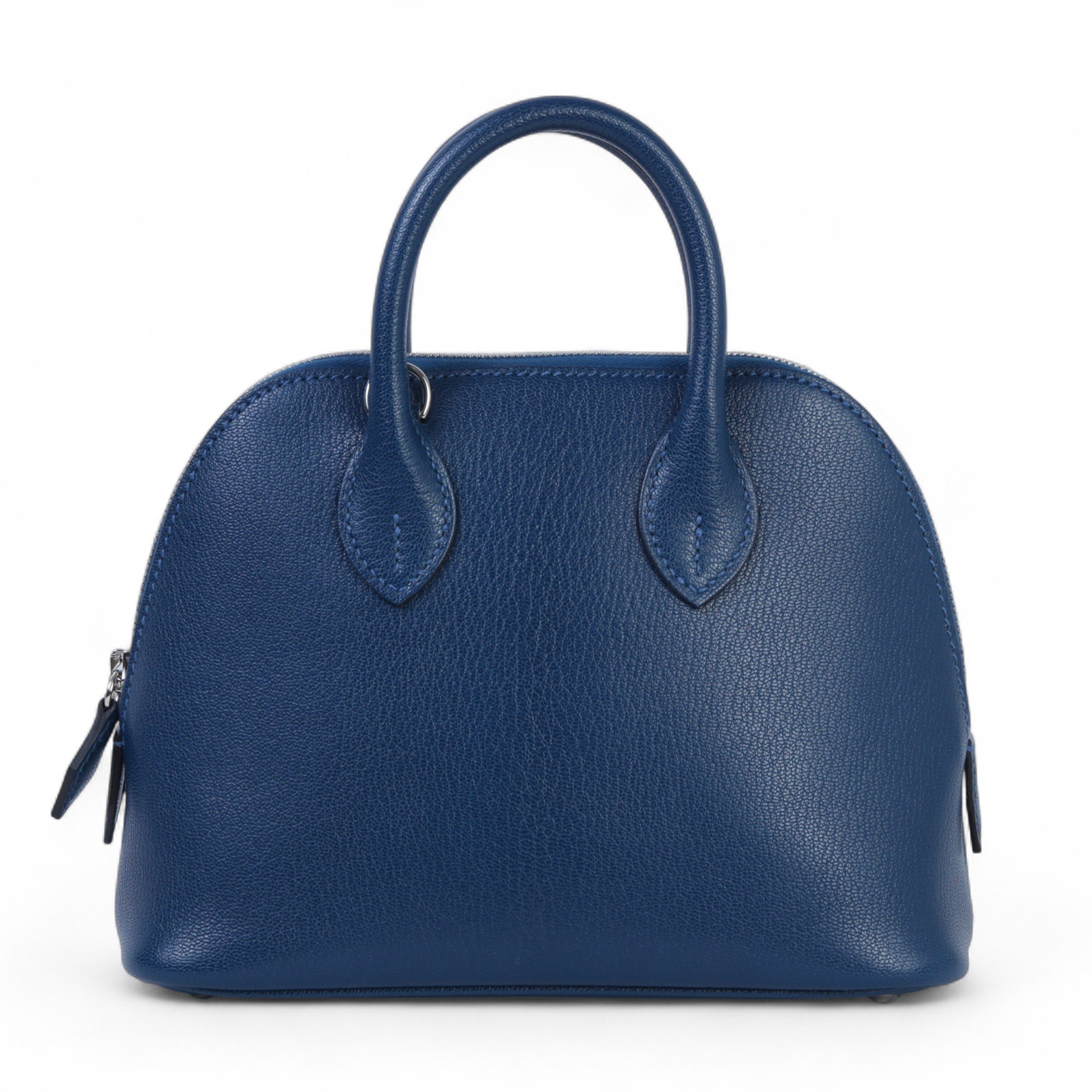 Hermes Brand New ( Rank N ) HERMÈS Mini Bolide 1923 Deep Blue (S4) Chamkila Palladium hardware K (2025)