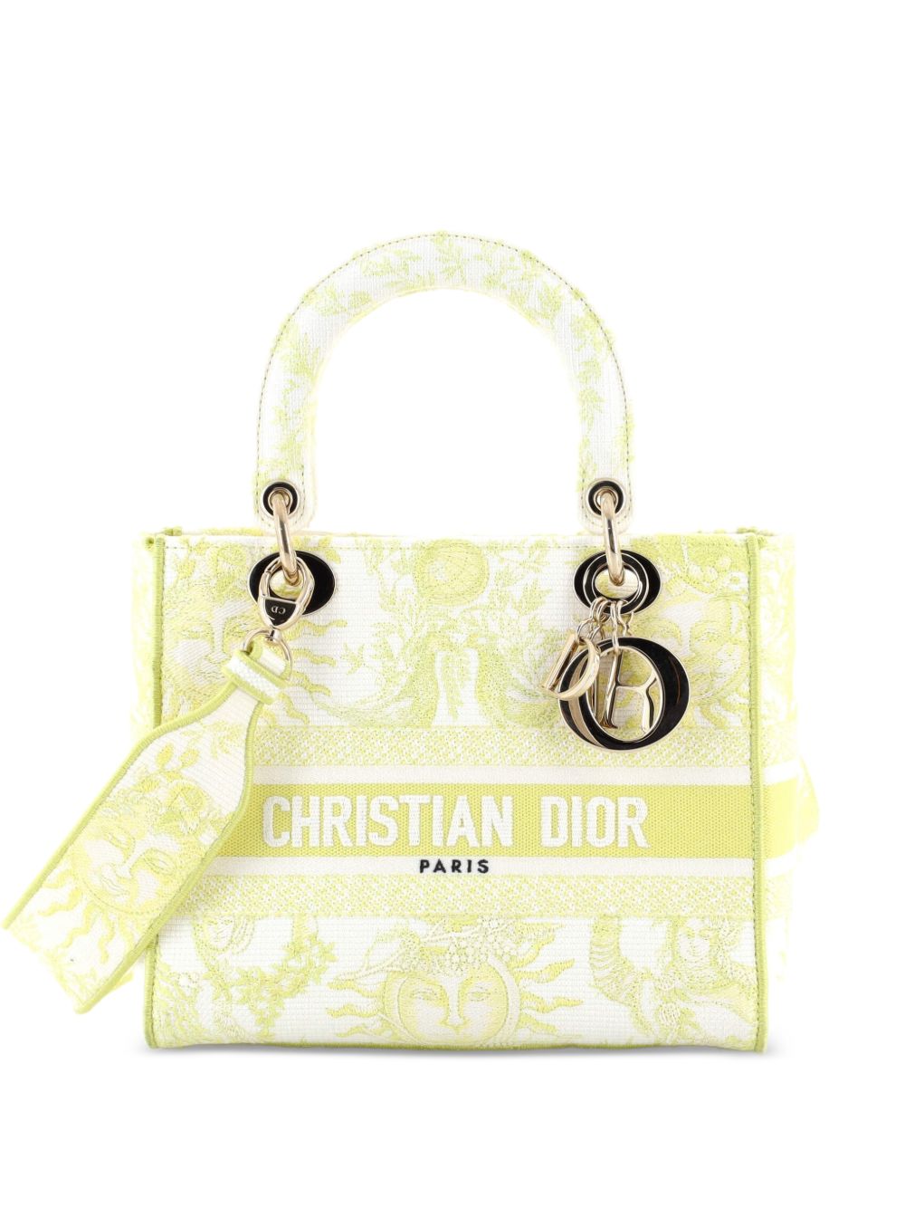 Dior Lady D-Lite Bag Embroidered Canvas Medium satchel