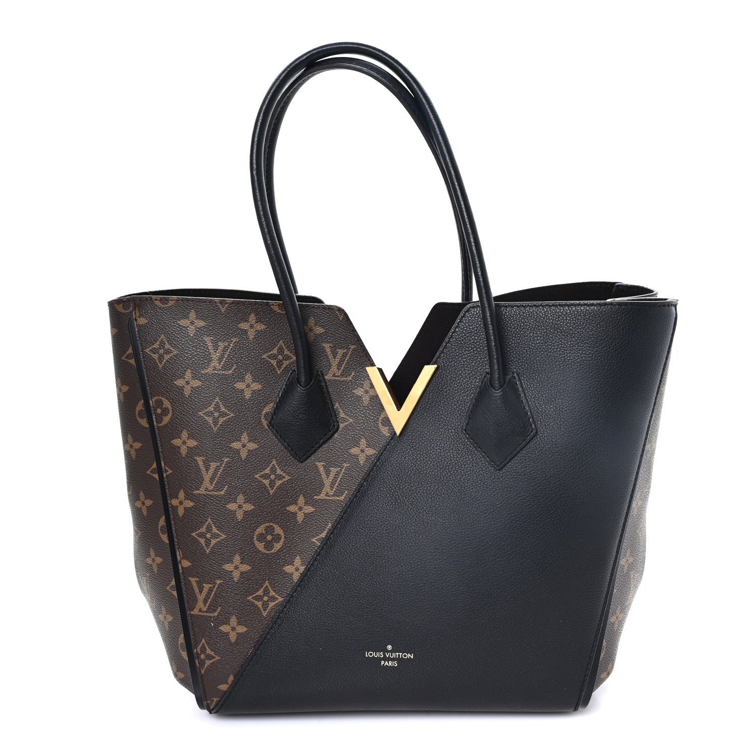 Louis Vuitton Calfskin Monogram Kimono Tote Black
