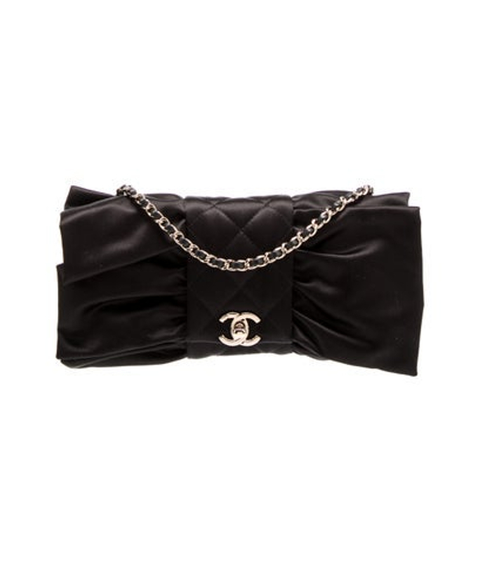 Chanel Quilted Bow Clutch
