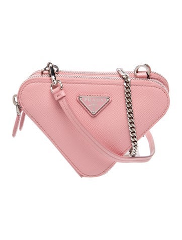Saffiano Lux Leather Triangle