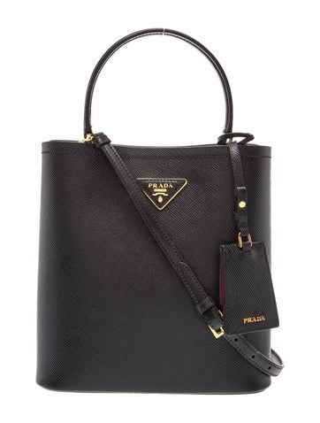 Saffiano Leather Panier Top Handle Bag