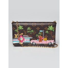 Louis Vuitton Limited Edition Monogram Canvas 2021 Christmas Animation Hollywood Pochette Felicie Bag