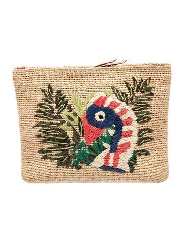 Raffia Clutch