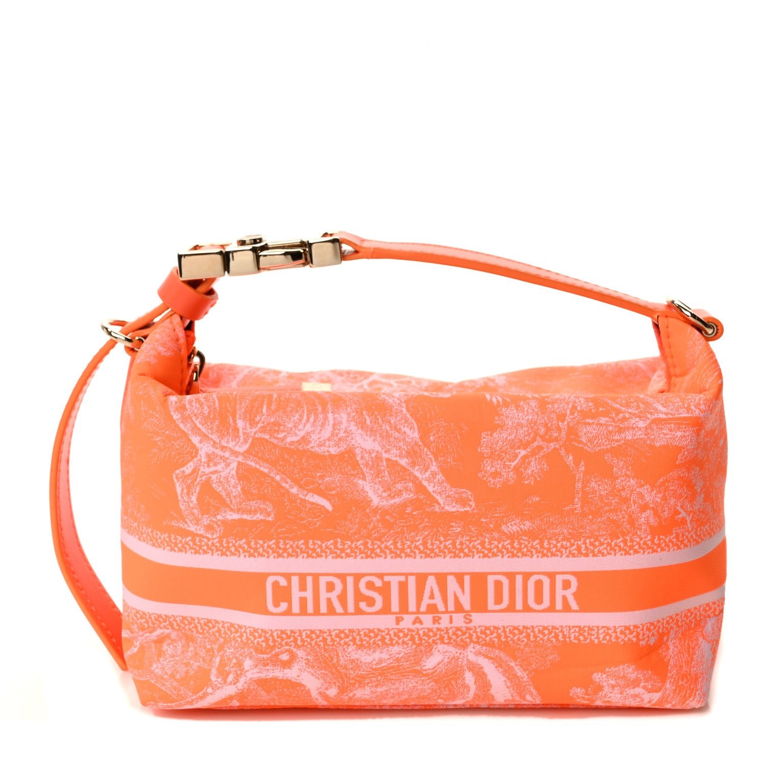Dior Technical Fabric Toile De Jouy DiorTravel Nomad Pouch Orange