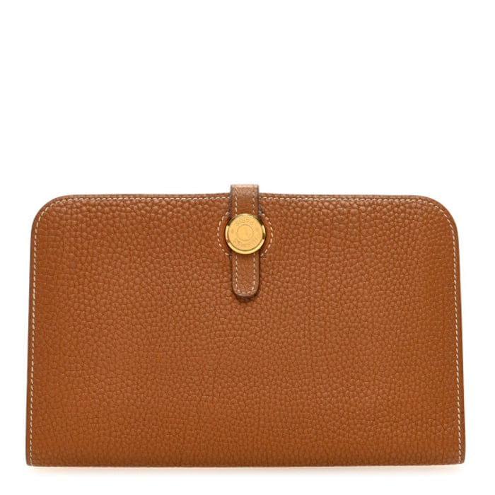 Hermes Togo Dogon Duo Wallet Gold