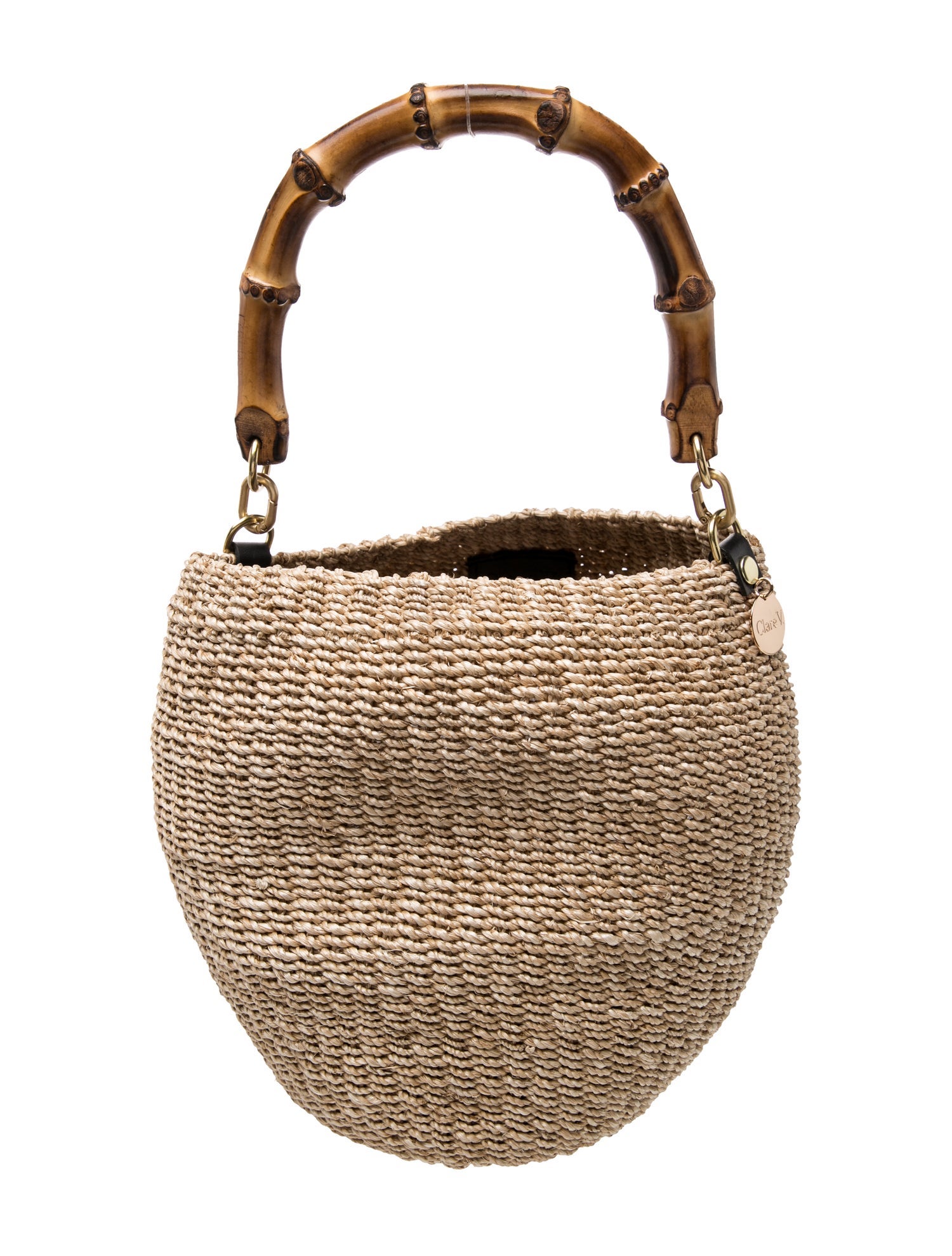 Straw Top Handle Bag