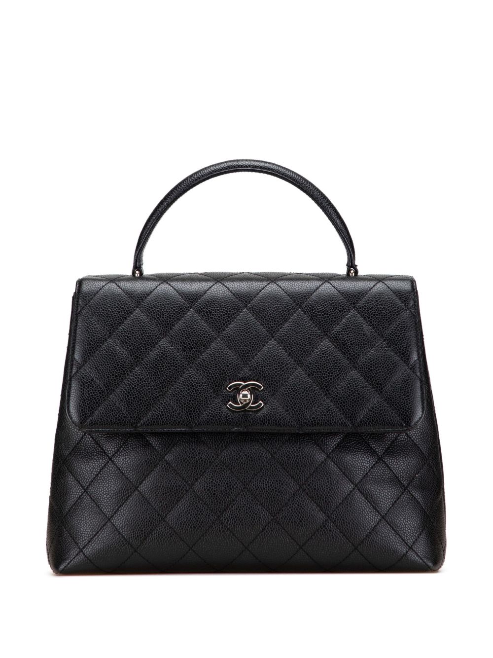 2000-2002 CC Quilted Caviar Kelly Top Handle Bag handbag
