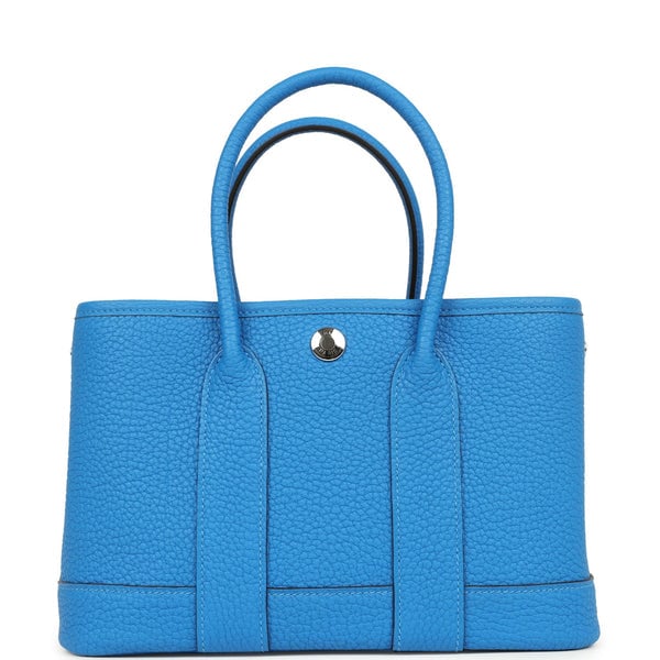 Hermes Hermes Garden Party Neo 23 Bleu Hydra Negonda Palladium Hardware