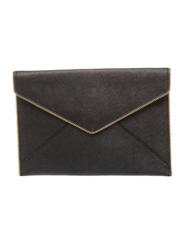 Saffiano Leather Clutch