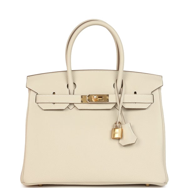 Hermes Hermes Birkin 30 Craie Togo Gold Hardware