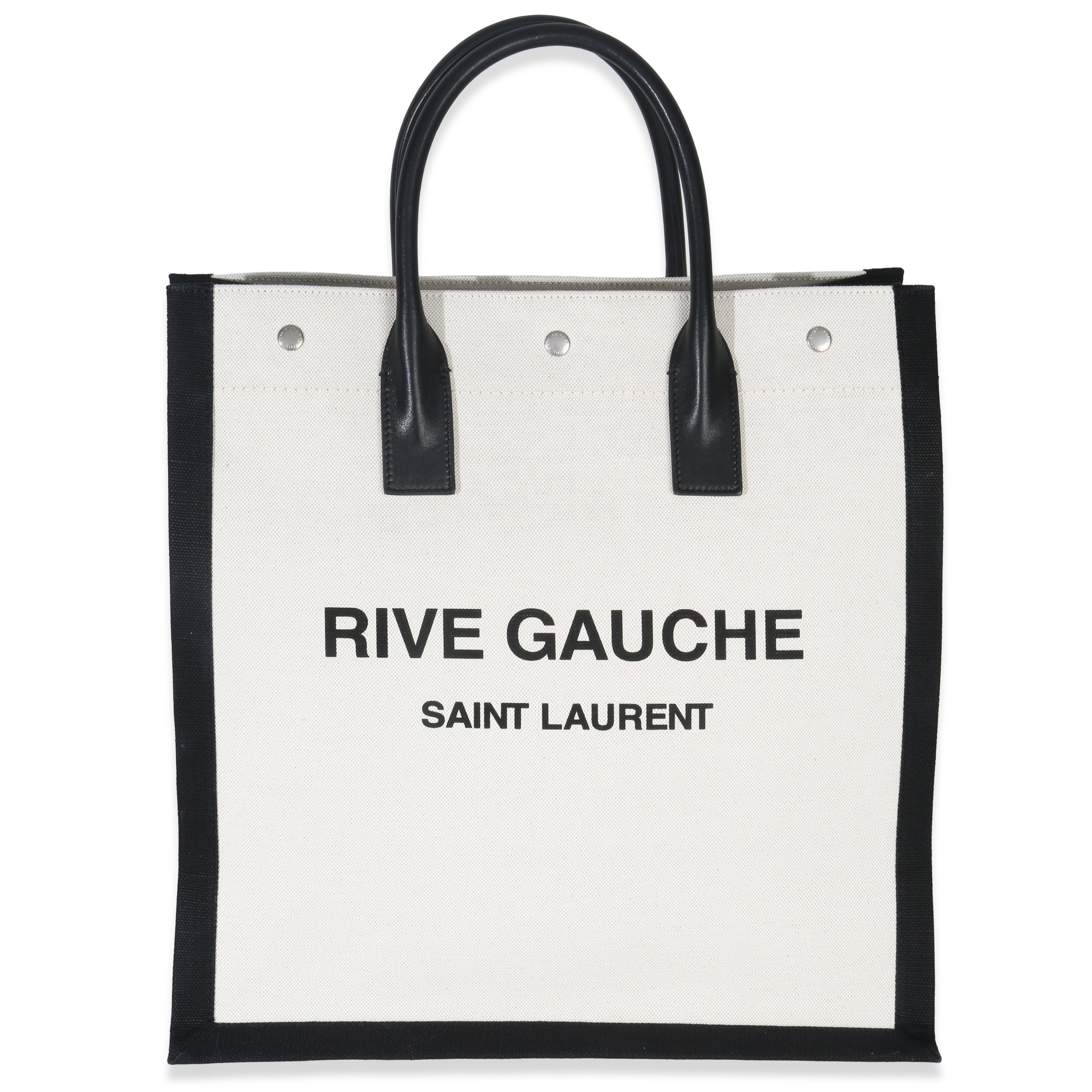 Beige Linen North South Rive Gauche Tote