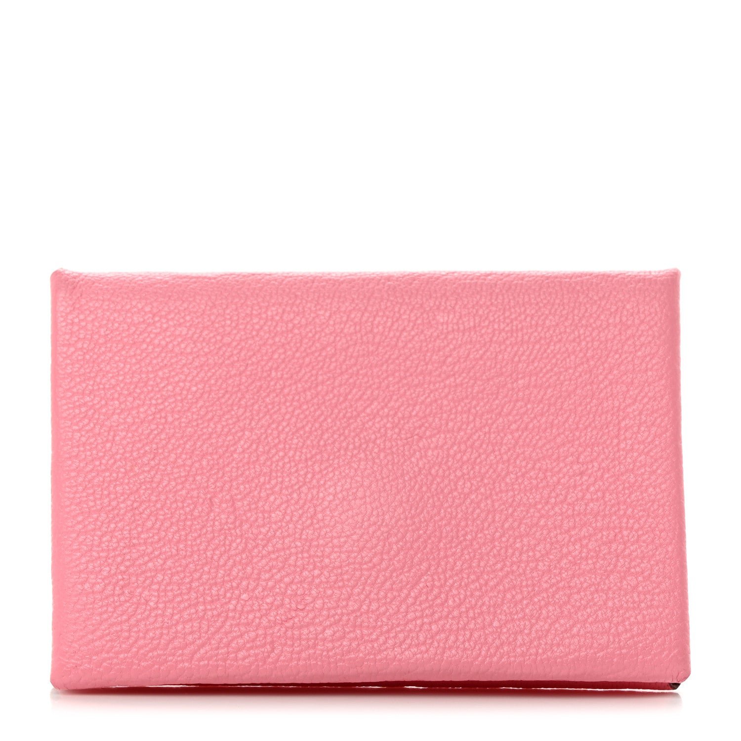 Hermes Chevre Mysore Verso Calvi Card Case Rose Ete Cuivre