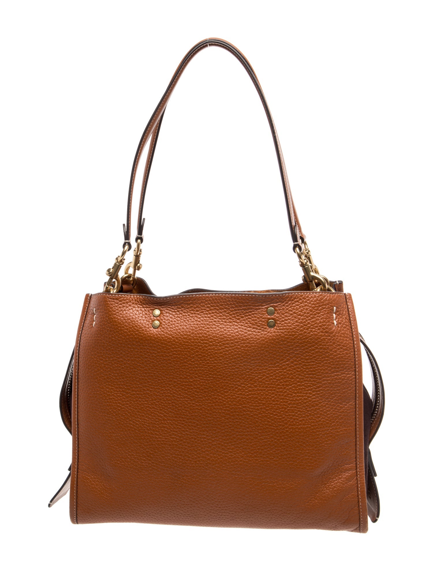 Leather Rogue Top Handle Bag Large