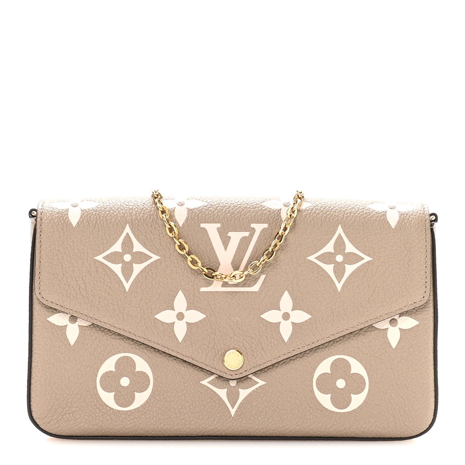 Louis Vuitton Empreinte Monogram Giant Felicie Pochette Tourterelle Creme