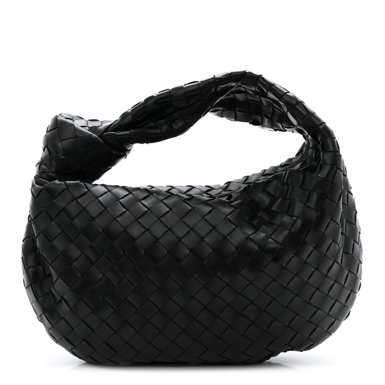 Bottega Veneta Nappa Intrecciato Teen Jodie Hobo Black