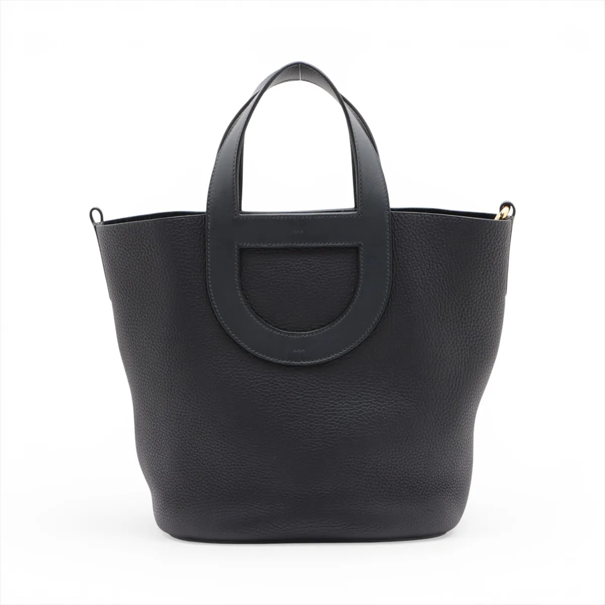 Hermès In the loop 23 Taurillon Clemence × Veau Swift Blue nuit Gold Metal Fitti
