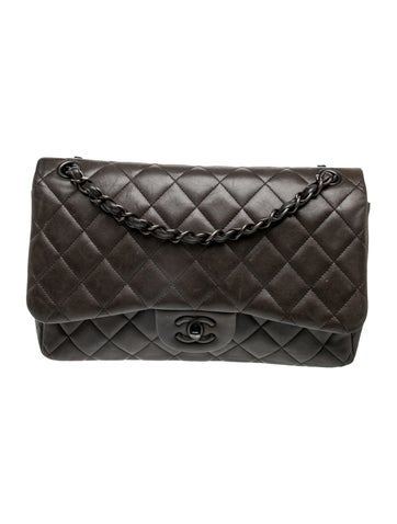 2011 Jumbo So Black Double Flap Bag