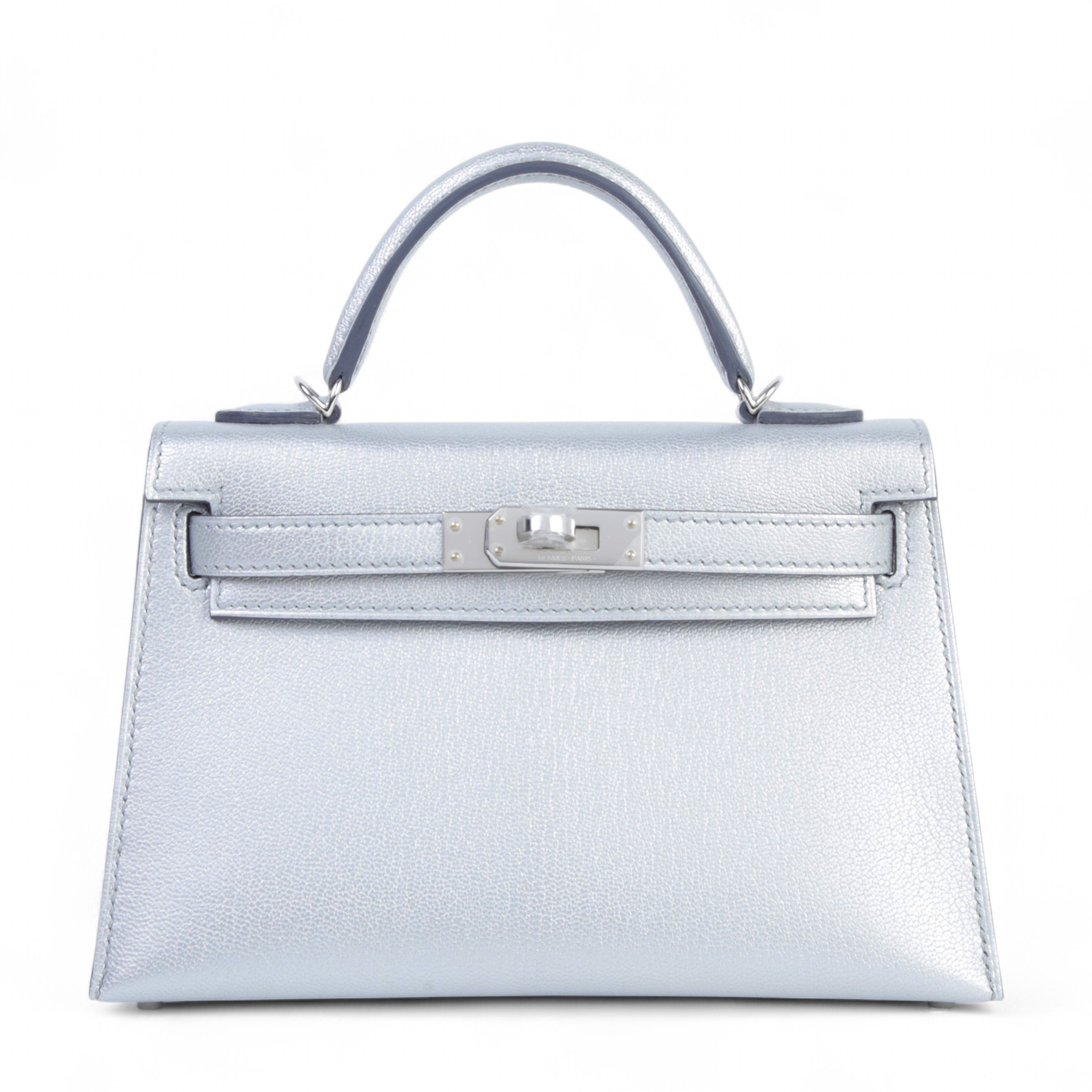 Hermes Brand New ( Rank N )  HERMÈS  Mini Kelly II Argent (05) Chamkila Palladium hardware K (2025)