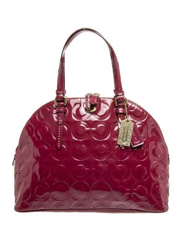 Patent Leather Top Handle Bag