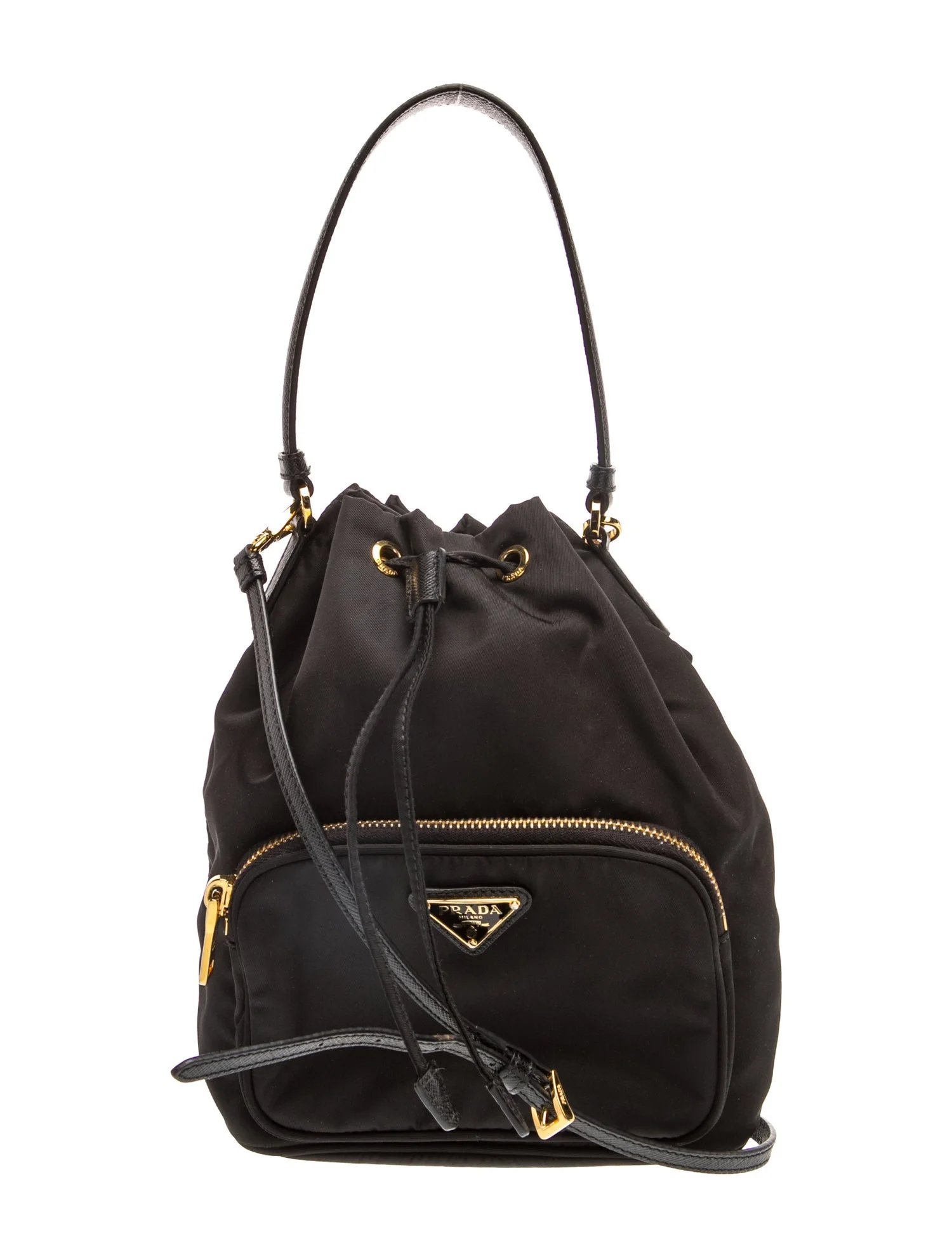 Saffiano Leather Bucket Bag