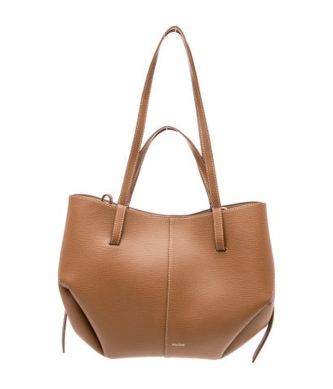 Polene Leather Top Handle Bag