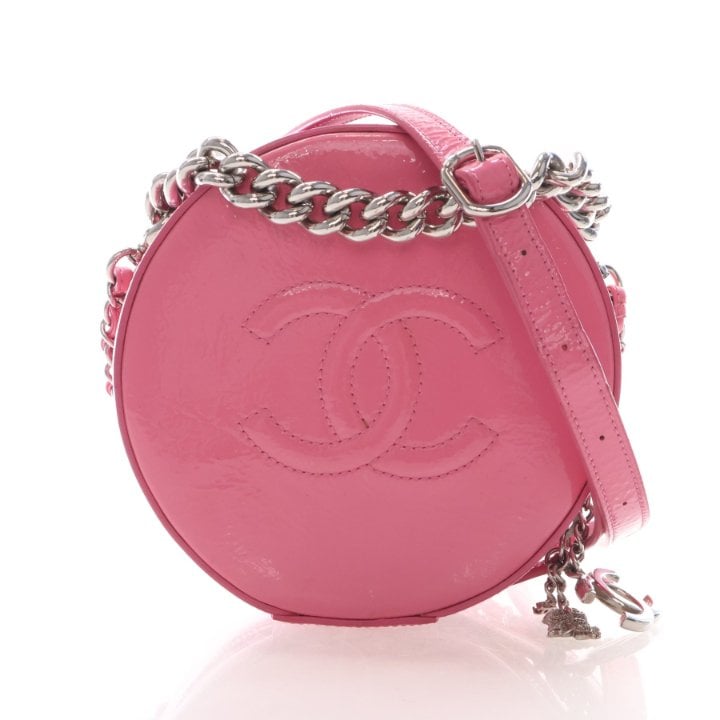 Chanel Small Patent Round As Earth Evening Bag