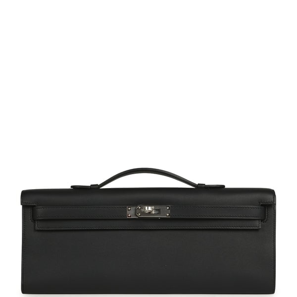 Hermes Hermes Kelly Cut Black Swift Palladium Hardware