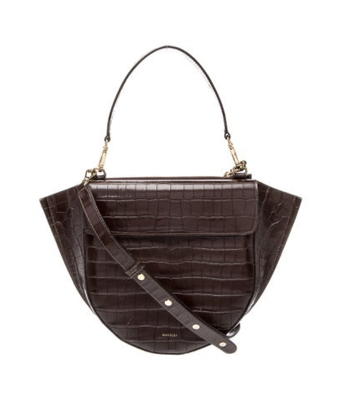 WANDLER Leather Top Handle Bag