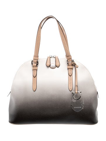 Leather Peyton Ombre Cora Domed Satchel Medium