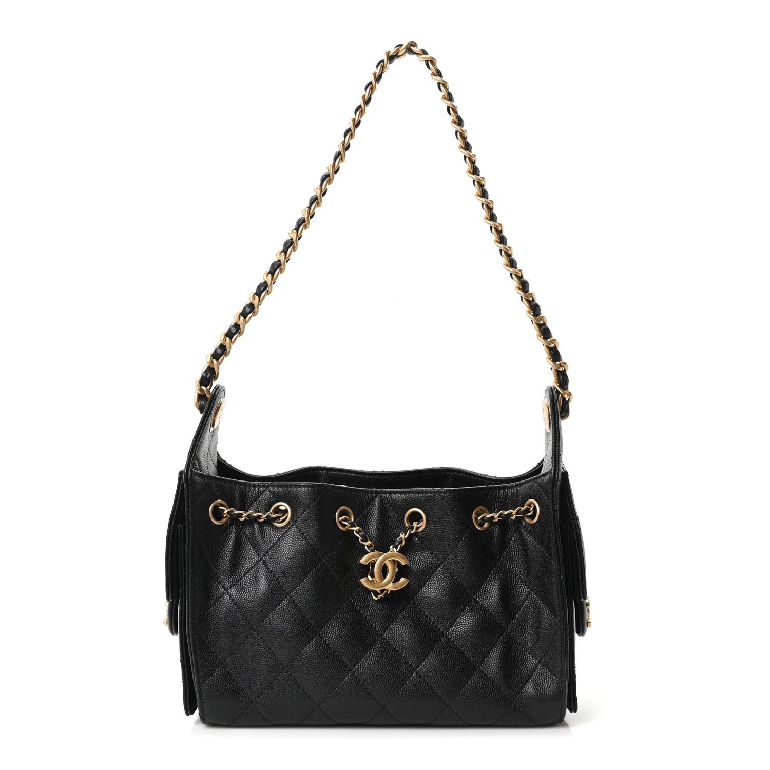 Chanel Caviar Quilted Mini Chanel 25 Handbag Black