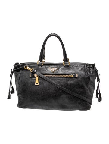 Enameled Metal Triangle Top Handle Bag