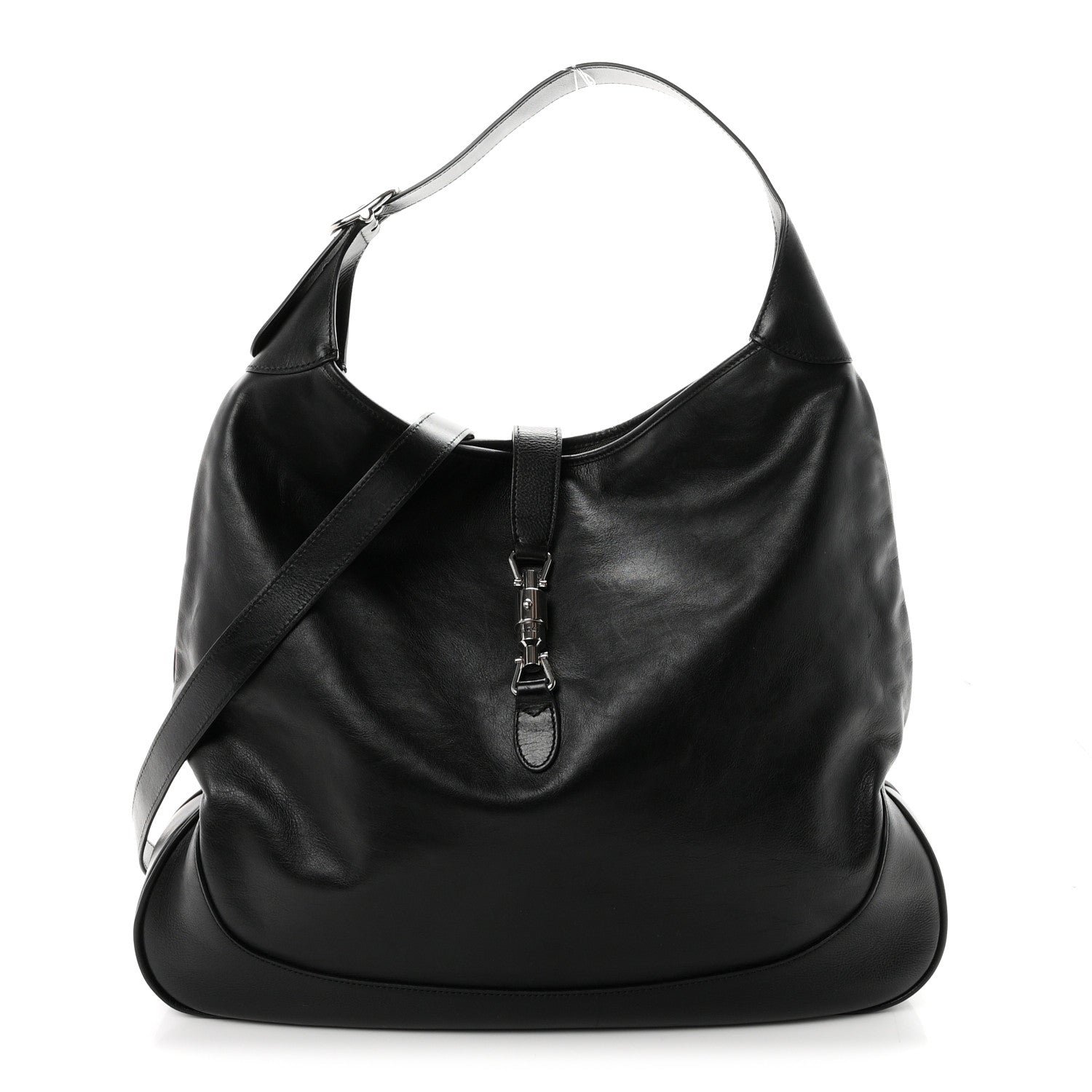 Gucci Calfskin Large Jackie 1961 Shoulder Bag Black