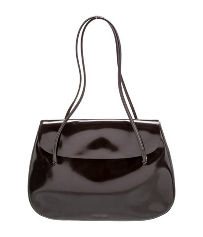 Prada Spazzolato Leather Shoulder Bag