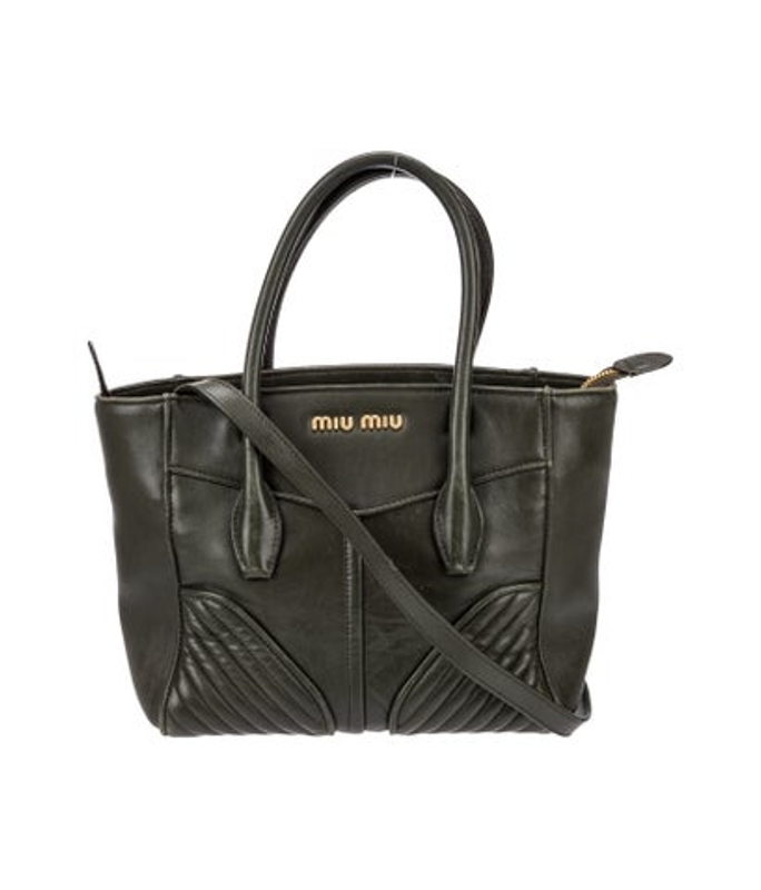 Miu Miu Miu Leather Tote