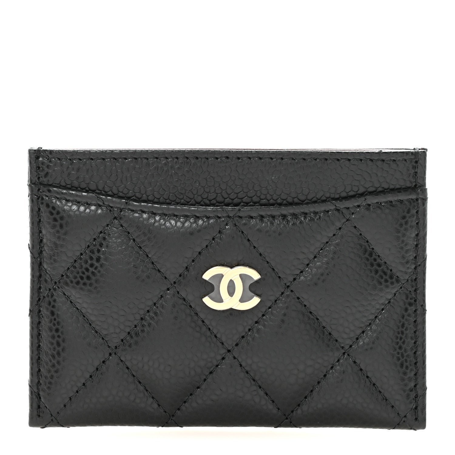 Chanel Caviar Quilted Card Holder Black