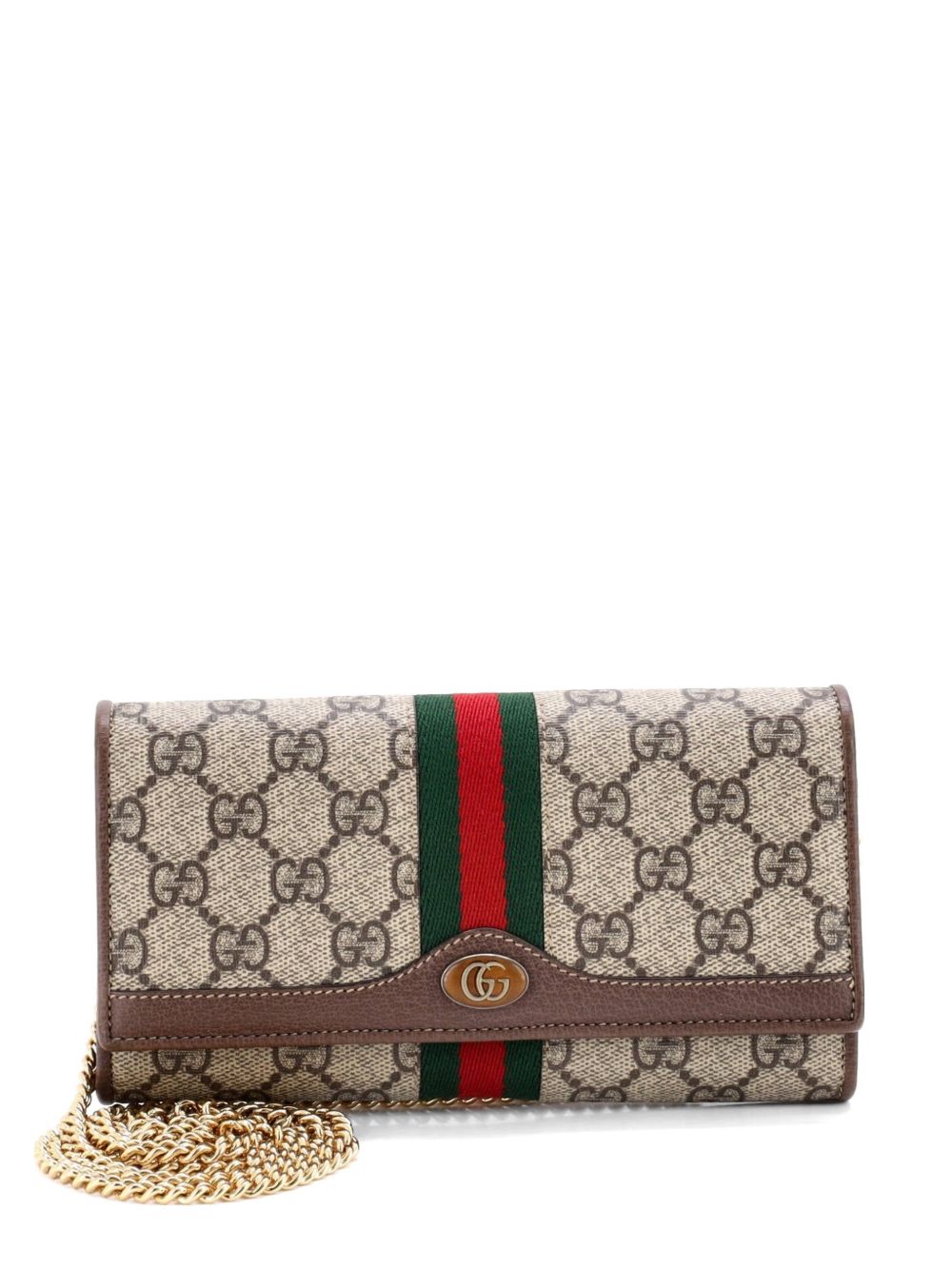 Ophidia Chain Wallet GG Coated Canvas crossbody bag